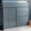Lacy Grey Wooden Storage Midsleeper Bed