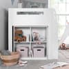 Lacy White Wooden Storage Midsleeper Bed