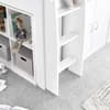 Lacy White Mid Sleeper Bed with Noah Mattress Included