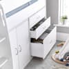 Lacy White Mid Sleeper Bed with Noah Mattress Included