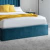 Langham Teal Velvet Ottoman Storage Bed