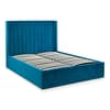 Langham Teal Velvet Ottoman Storage Bed