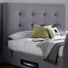 Lannister Light Grey Fabric Electric TV Bed