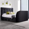 Lannister Slate Grey Fabric Electric TV Bed