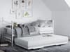 Leaf White Metal Guest Bed