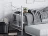 Leaf White Metal Guest Bed