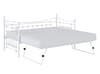 Leaf White Metal Guest Bed