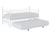 Leaf White Metal Guest Bed