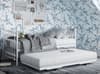 Leaf White Metal Guest Bed