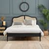 Leonie Black Rattan Wooden Bed