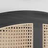 Leonie Black Rattan Wooden Bed
