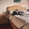 Leonie Rattan Oak Wooden Bed Frame - 5FT King Size