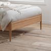 Leonie Rattan Oak Wooden Bed Frame - 5FT King Size