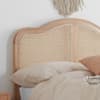 Leonie Rattan Oak Wooden Bed Frame - 5FT King Size