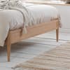 Leonie Rattan Oak Wooden Bed Frame - 5FT King Size