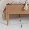 Leonie Rattan Oak Wooden Bed Frame - 5FT King Size