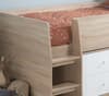 Leyton White and Oak Wooden Cabin Bed