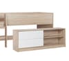 Leyton White and Oak Wooden Cabin Bed