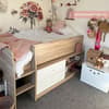 Leyton White and Oak Wooden Cabin Bed