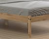 Lisbon Waxed Pine Wooden Bed