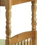 Lincoln Antique Solid Pine Wooden Bunk Bed Frame - 2ft6 Small Single