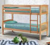 Lincoln Antique Solid Pine Wooden Bunk Bed Frame - 3ft Single