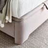 Lindisfarne Stone Grey Fabric Ottoman Storage Bed