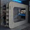 PodBed Wheat Gaming High Sleeper