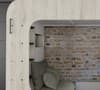 PodBed Wheat Gaming High Sleeper with Grey Sofa