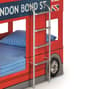 London Bus Red Wooden Kids Theme Bunk Bed
