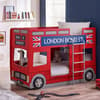 London Bus Red Wooden Kids Theme Bunk Bed