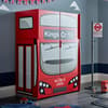 London Bus Kings Cross Red Wooden Wardrobe