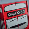London Bus Kings Cross Red Wooden Wardrobe