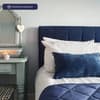 Loxley Blue Velvet Bed