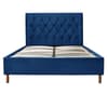 Loxley Blue Velvet Bed
