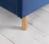 Loxley Blue Velvet Fabric Ottoman Storage Bed