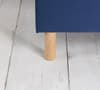 Loxley Blue Velvet Fabric Ottoman Storage Bed