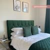 Loxley Green Velvet Fabric Ottoman Storage Bed