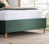 Loxley Green Velvet Fabric Ottoman Storage Bed