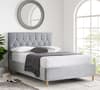 Loxley Grey Velvet Fabric Ottoman Storage Bed