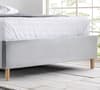 Loxley Grey Velvet Fabric Ottoman Storage Bed