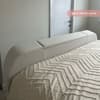 Luther Natural Fabric Winged Ottoman Electric Media TV Bed