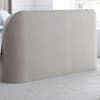 Luther Warm Stone Velvet Winged Ottoman Electric Media TV Bed