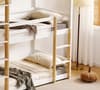Lydia White Wooden 3 Tier Triple Sleeper Bunk Bed