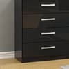 Lynx 4 Drawer Chest Black