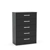 Lynx 5 Drawer Chest Black