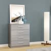 Lynx Grey 4 Drawer Chest