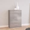 Lynx Grey 5 Drawer Chest