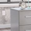 Lynx Grey 3 Drawer Bedside Table