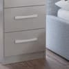 Lynx Grey 3 Drawer Bedside Table